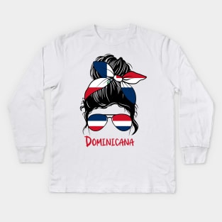 Dominicana dominican Girl Dominican Girlfriend Dominican Republic Republica dominicana Kids Long Sleeve T-Shirt